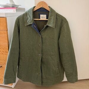 Jachs Girlfriend Quilted Olive Utility Jacket ✨